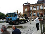 Empfang auf dem Weimarplatz vor dem Neuen Museum